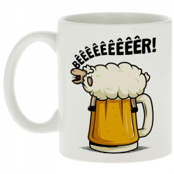 Mug blanc Beeeer mouton (Le Duc,Alcool,Animaux)