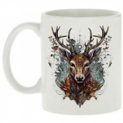 Mug blanc Psyche Deer (Animaux)