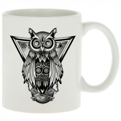 Mug blanc 1837 - Key Owl (Simon,1837,Animaux,Steam Punk)