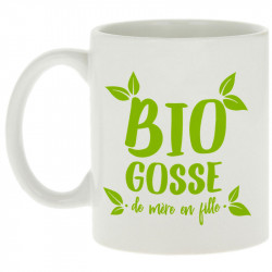 Mug blanc Bio gosse de mère en fille (Zewa,Humour,Slogans Débiles,Bébés)
