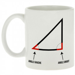 Mug blanc Angle droit (Gondrax,Humour,Devoirs de vacances)