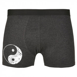 Caleçon boxer homme gris anthracite Ying Yang (Ethnique)
