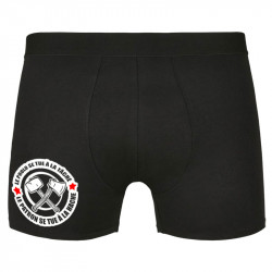 Caleçon boxer homme noir Le prolo se tue à la tâche (Slogans engagés)