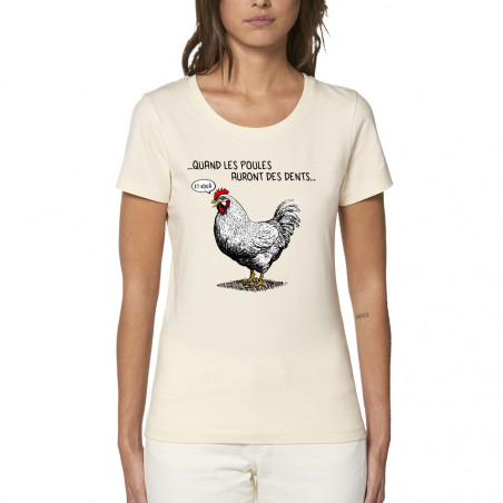 T-shirt femme coton bio...