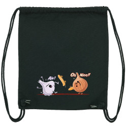 Sac à dos en toile recyclée noir aïe oh nion (Skurg,Fruits & Légumes,Humour,Skate)