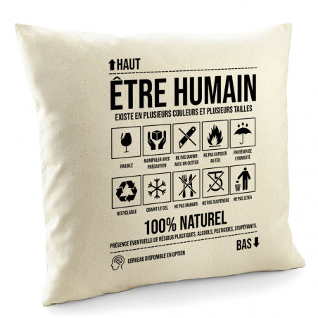 Coussin "Etre humain"