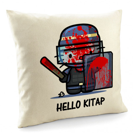 Coussin "Hello Kitap"