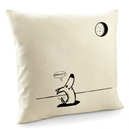 Coussin "Dog Moon Baballe"