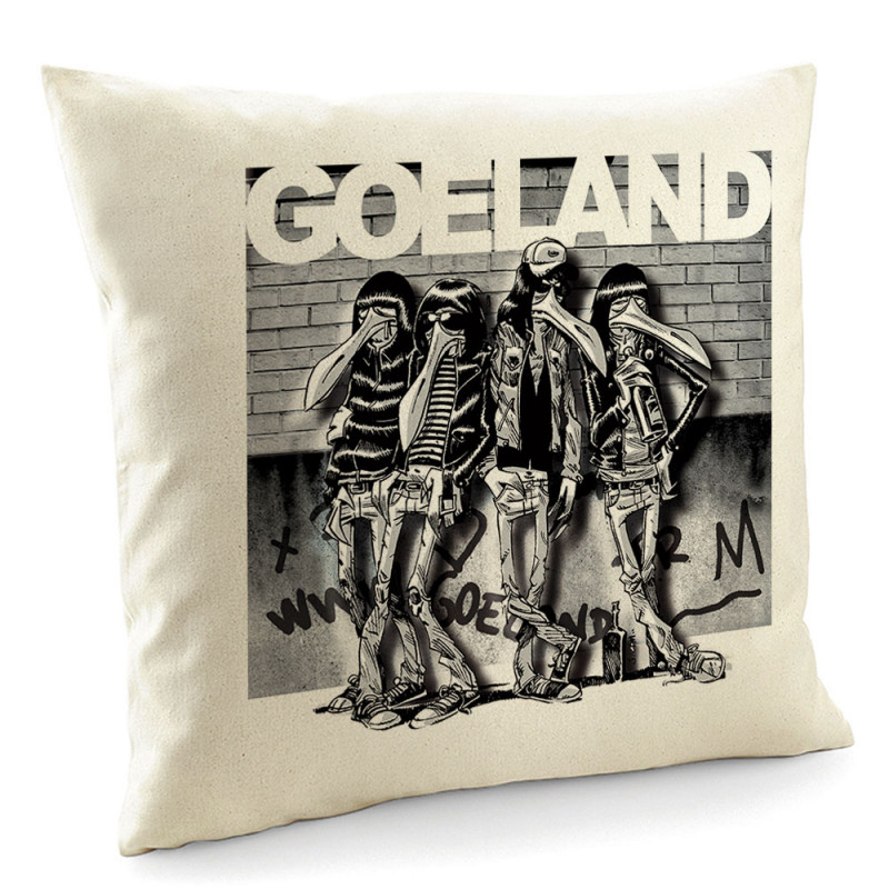 Coussin naturel Goeland Ramones (Goéland,Animaux)