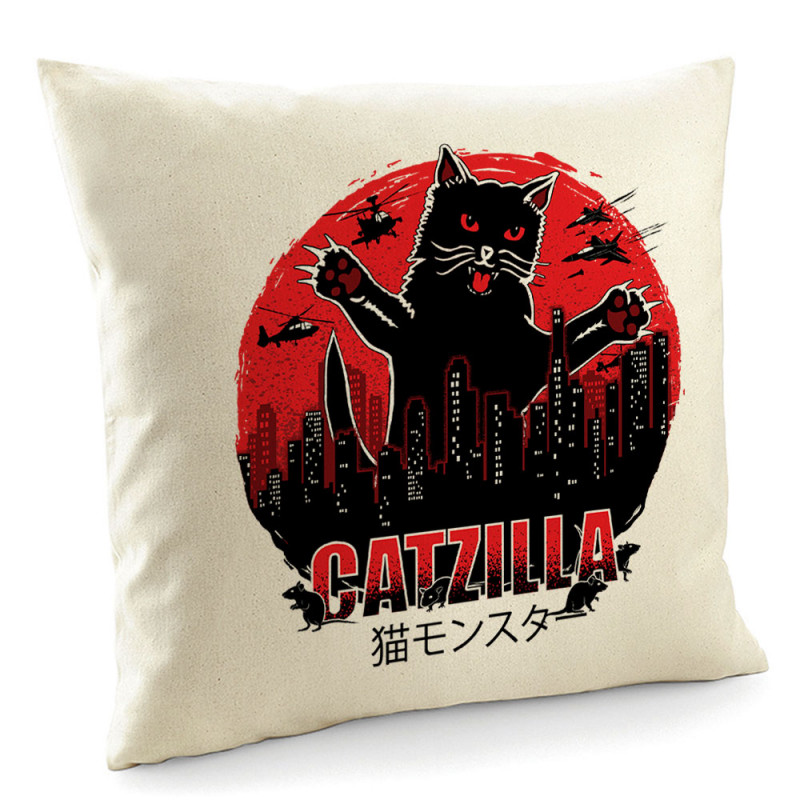 Coussin naturel Catzilla (Gondrax,Animaux,Chats)