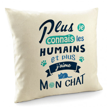 Coussin "J'aime mon chat"