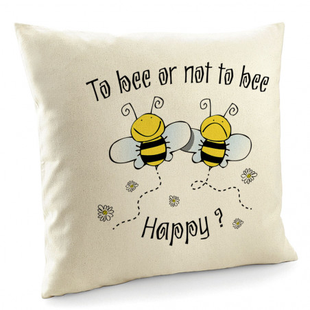 Coussin "To bee happy"