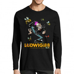 T-shirt homme manches longues noir Le printemps du pogo 2 (Ludwig Von 88,Laul)