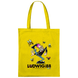 Sac shopping en toile jaune Le printemps du pogo 2 (Ludwig Von 88,Laul)