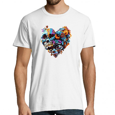 T-shirt homme "Heart Skull"