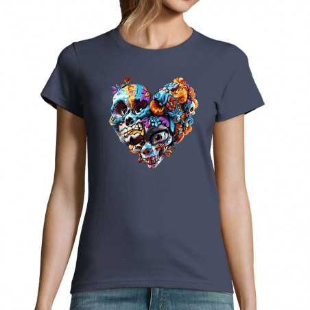 T-shirt femme "Heart Skull"