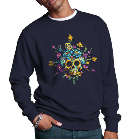 Sweat homme col rond "Skull...