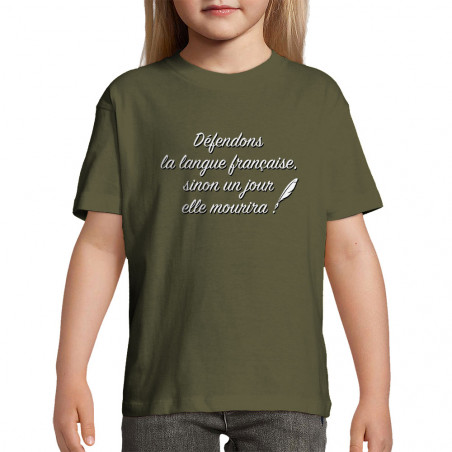 T-shirt enfant "Défendons...