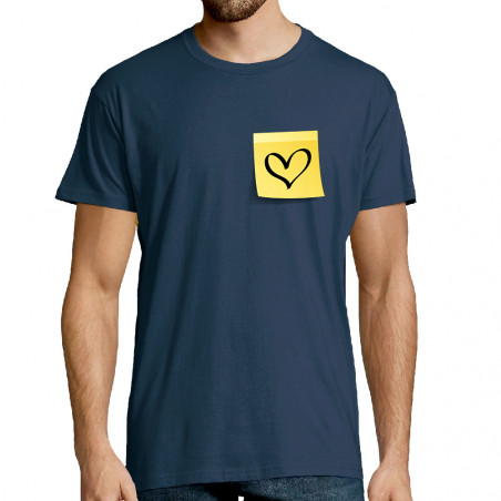 T-shirt homme "Post-it cœur"