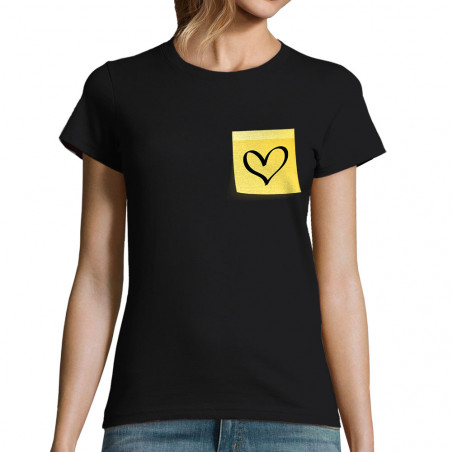 T-shirt femme "Post-it cœur"