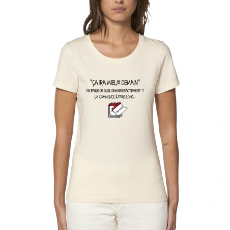 T-shirt femme coton bio "Ça...