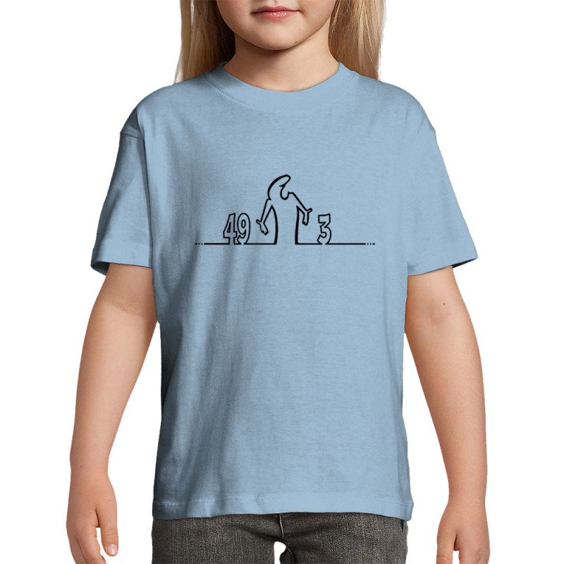 T-shirt enfant bleu ciel 49 Alinéa 3 (Gondrax,Slogans Débiles,Humour,Slogans engagés)