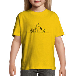 T-shirt enfant jaune 49 Alinéa 3 (Gondrax,Slogans Débiles,Humour,Slogans engagés)