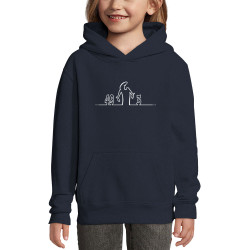 Sweat enfant à capuche bleu marine 49 Alinéa 3 (Gondrax,Slogans Débiles,Humour,Slogans engagés)