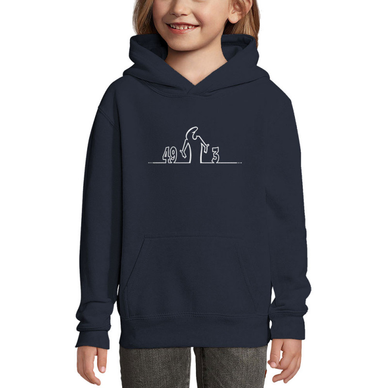 Sweat enfant à capuche bleu marine 49 Alinéa 3 (Gondrax,Slogans Débiles,Humour,Slogans engagés)