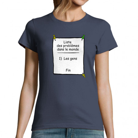 T-shirt femme "Problèmes...