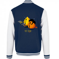 Teddy baseball en molleton bleu marine et blanc Pulpe Fiction (Gondrax,Fruits & Légumes,Films/Séries)