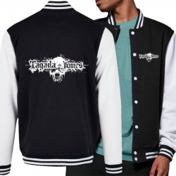 Teddy baseball en molleton noir et blanc Tagada Jones - 666 (Tagada Jones)