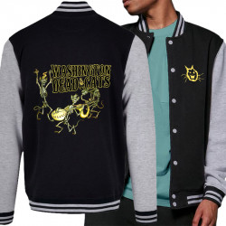 Teddy baseball en molleton noir et gris chiné Washington Dead Cats - Dead Cats Band (Washington Dead Cats)