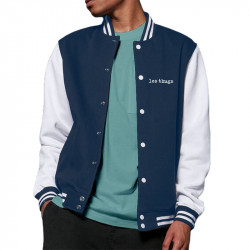 Teddy baseball en molleton bleu marine et blanc Les Thugs - Tout doit disparaître (Les Thugs)