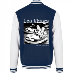 Teddy baseball en molleton bleu marine et blanc Les Thugs - Tout doit disparaître (Les Thugs)