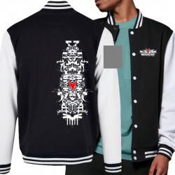 Teddy baseball en molleton noir et blanc Nawak - Totem (Nawak)