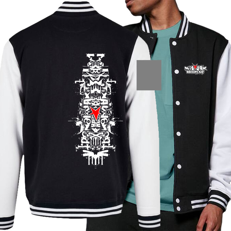 Teddy baseball en molleton noir et blanc Nawak - Totem (Nawak)
