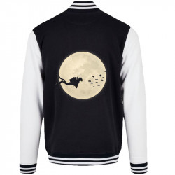 Teddy baseball en molleton noir et blanc Plongeur Lune (Le Duc,Humour,Divers)