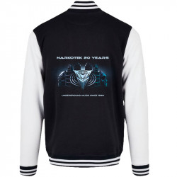 Teddy baseball en molleton noir et blanc Narkotek - 20 years (Narkotek)