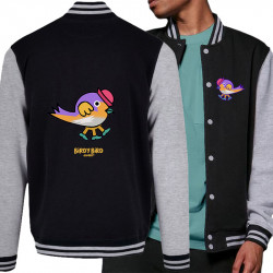 Teddy baseball en molleton noir et gris chiné Birdy Bird (Michel Gondry,Gondry©,Animaux)