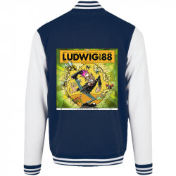 Teddy baseball en molleton bleu marine et blanc Le printemps du pogo (Ludwig Von 88,Rock & Punk,Laul)