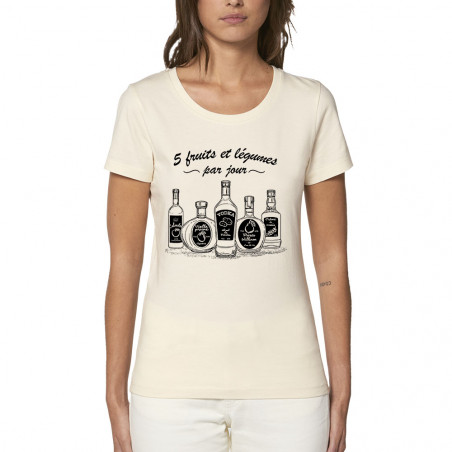 T-shirt femme coton bio "5...