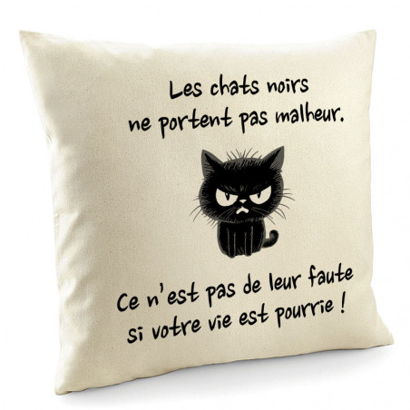 Coussin "Chats noirs"