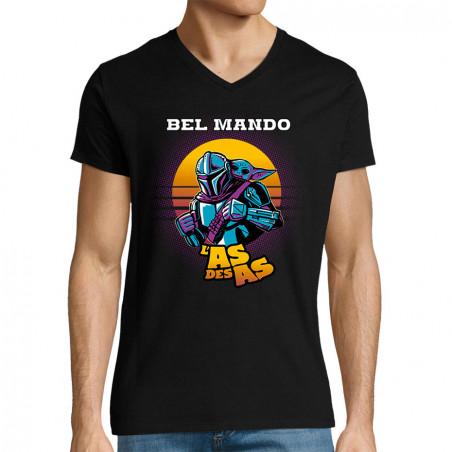 T-shirt homme col V "Bel...