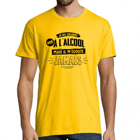 T-shirt homme "Non à l'alcool"