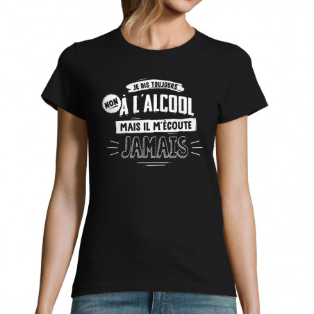 T-shirt femme "Non à l'alcool"