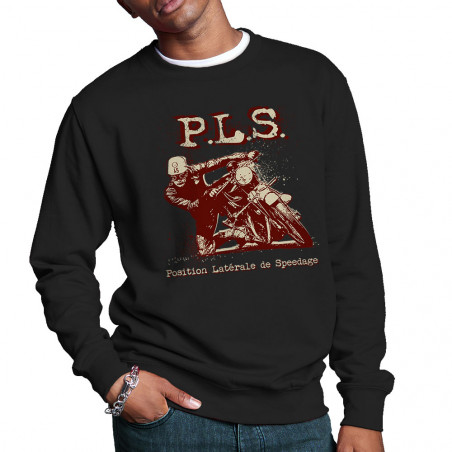 Sweat homme col rond "PLS...
