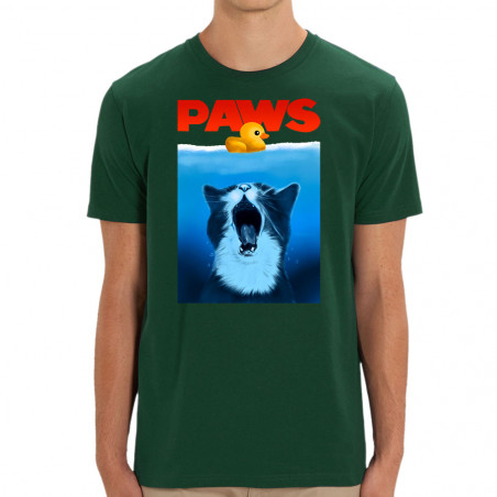 T-shirt homme coton bio "Paws"