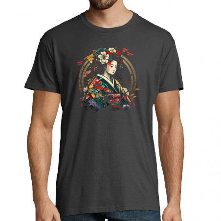 T-shirt homme "Flowers Geisha"