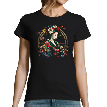 T-shirt femme "Flowers Geisha"